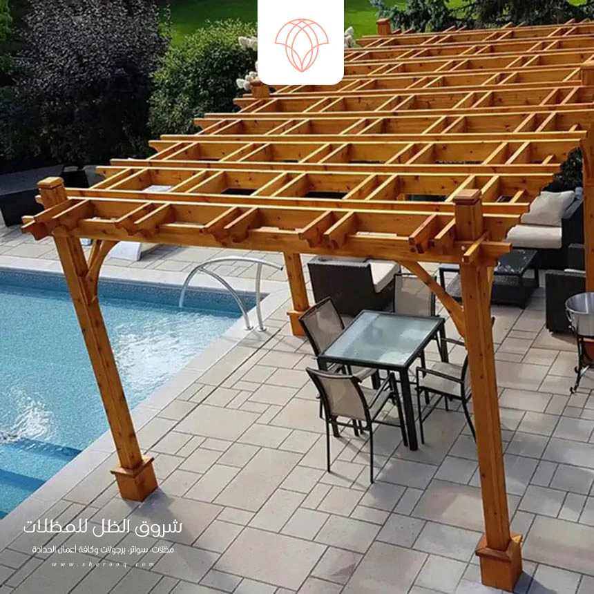 اشكال البرجولات الخشب الدمام