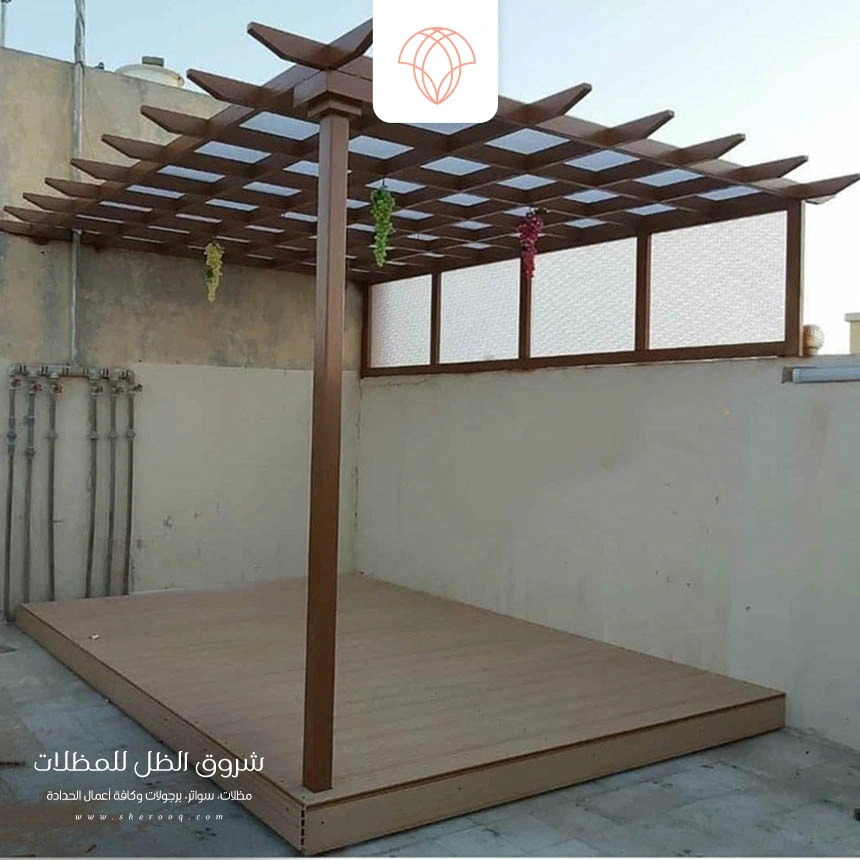 برجولات خشبية للاسطح الظهران
