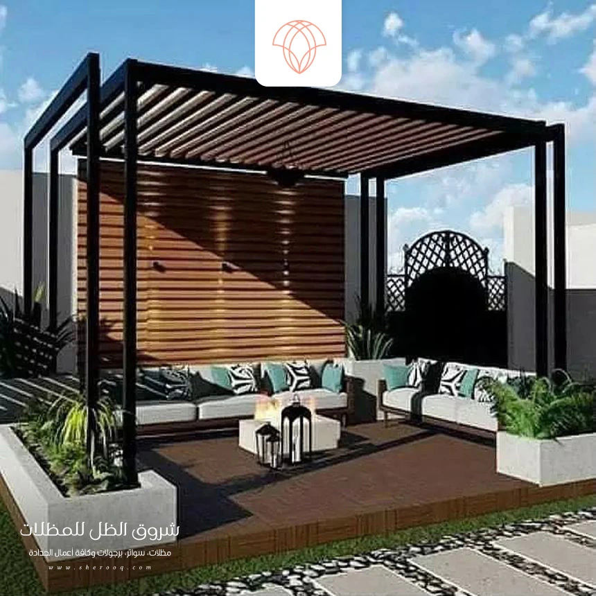 جلسات خارجية خشبية الراكة