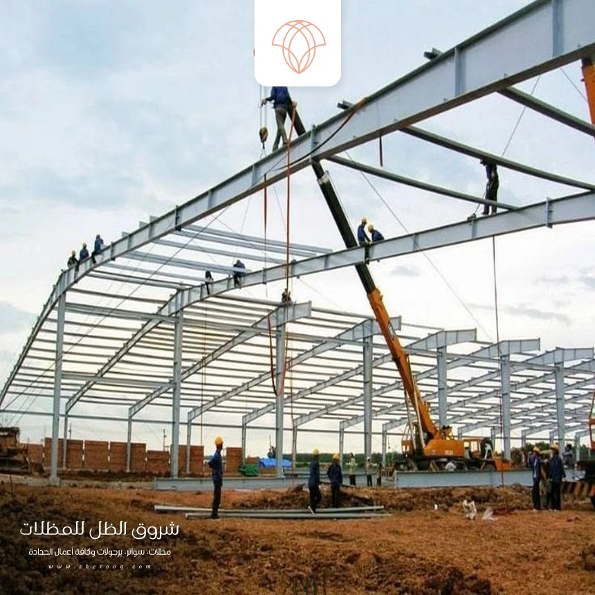 بناء هناجر حديد الجبيل