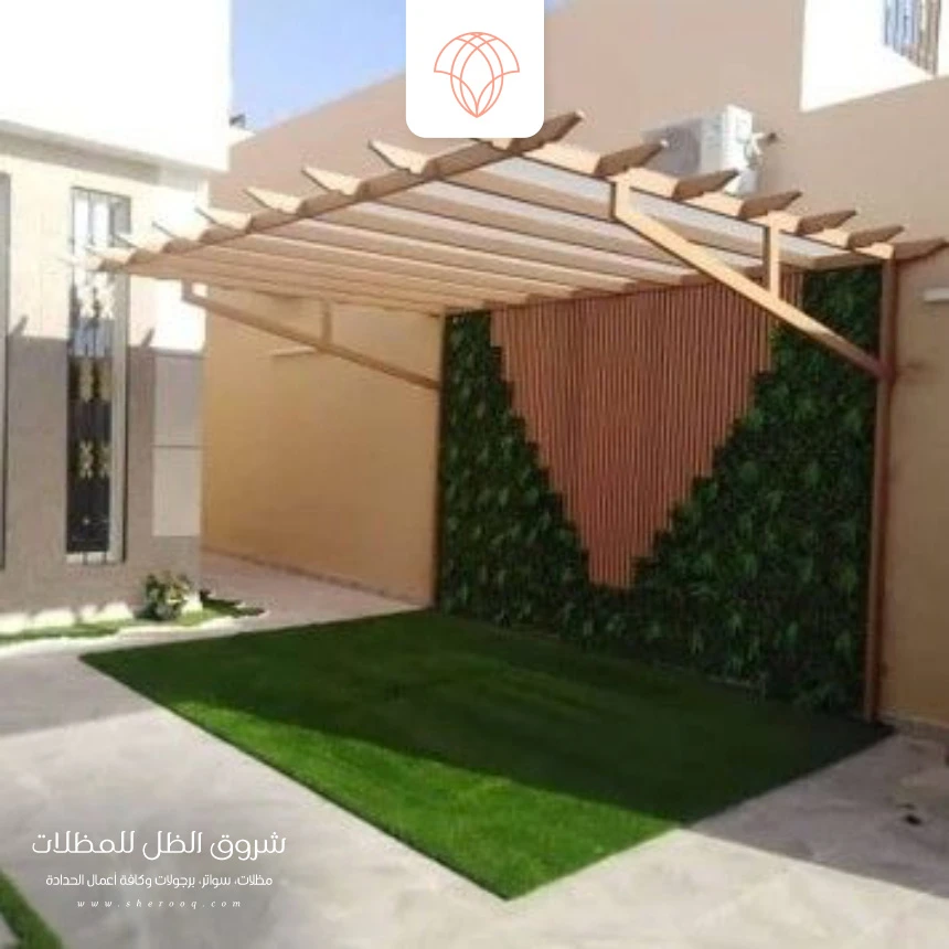 مظلات حدائق خشبية القطيف